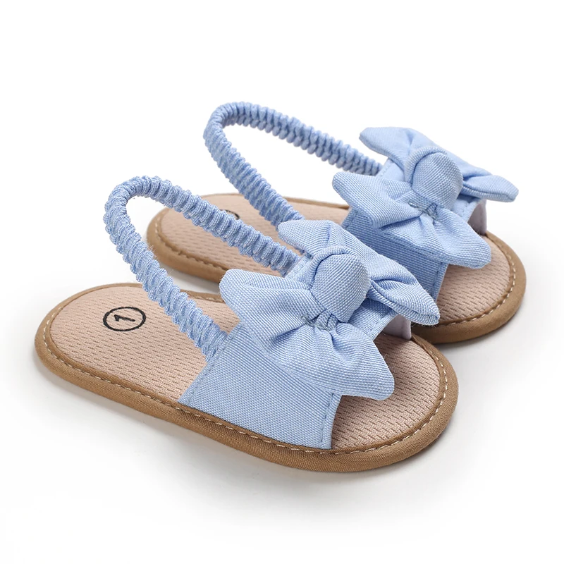 Baby Girl Summer Sandals 3D Bow Soft Sole Open Toe Walking Shoes for Daily Beach Party