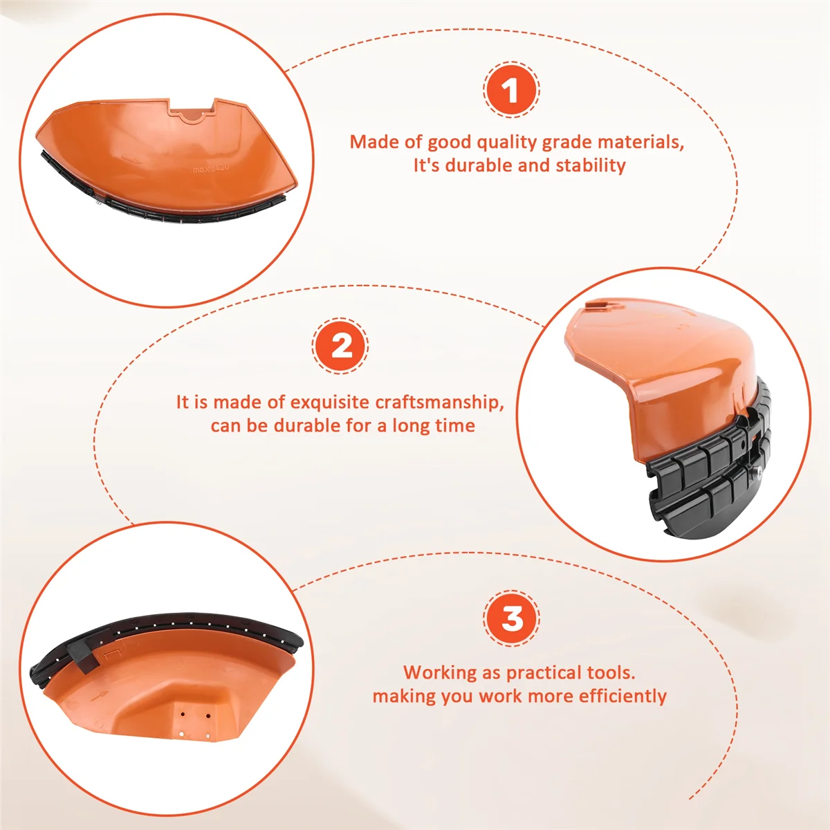 (AIMA) Protector de Desbrozadora FS120 Compatible con STIHL FS110 FS130 FS160 FS180 FS200 FS220 FS240 FS250, Reemplaza 4119 007 1013