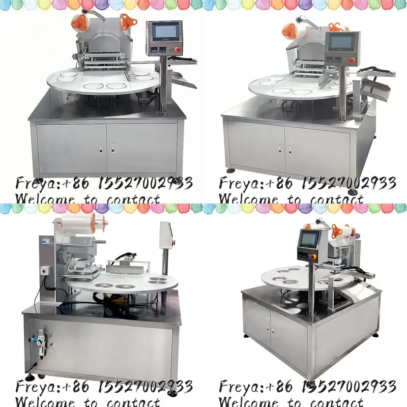 Plastic Cup Filling Machine Jam Cheese Rotary Disc Packaging and Sealing Production Line