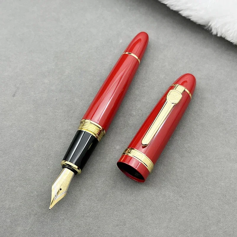 قلم حبر جينهاو 159 قضيب سميك أحمر قلم مكتب الأعمال