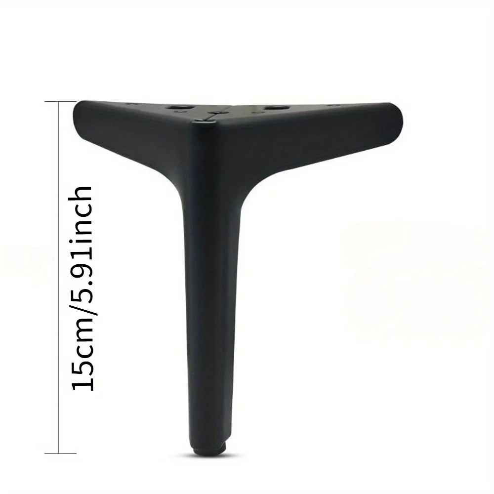 4pcs Modern Golden black Metal Furniture Legs - Versatile for Coffee Tables, Kitchen Cabinets & Sofa Feet Replacement Feet