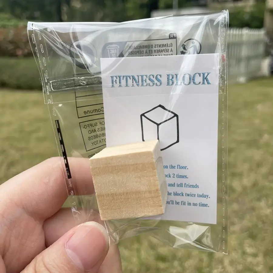 1/5/10/20/50/100pcs Fitness Block Prank Gift - 'Run Around the Block 2 Times' Motivational Card, Perfect for Birthdays, Graduati