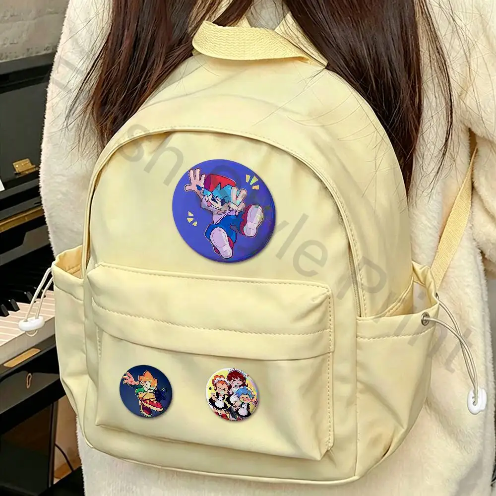 F-Friday Night F-Funkin 32mm 58mm 75mm 44mm 25mm Anime Badges Brooches DIY Pins Decorations Birthday Gifts