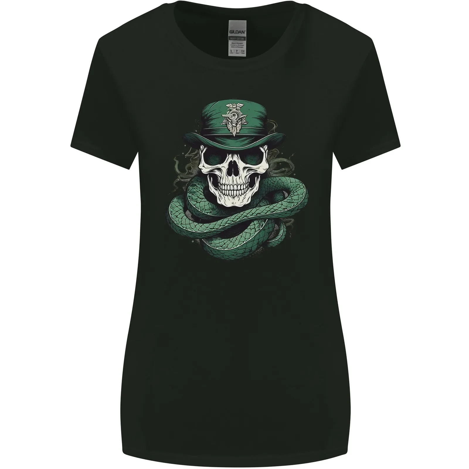 Snake Skull St Patricks Day Womens Wider Cut T-Shirt