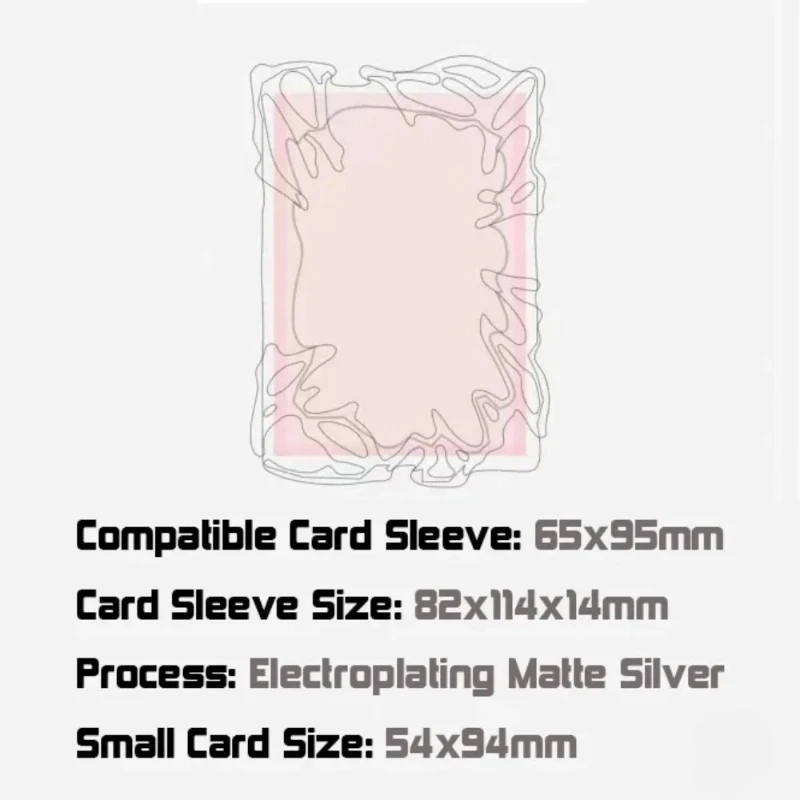 Electroplating Photocard Holder - Personalized Kpop Star Card Protection Cover Display Stand Desk Accessories