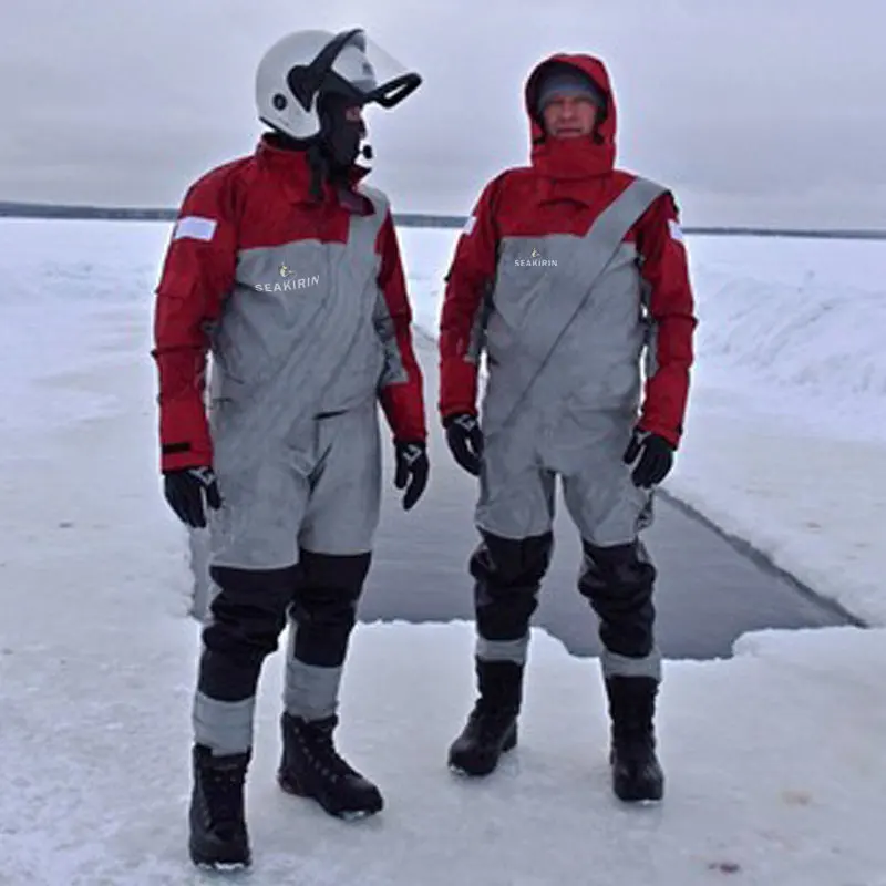 Heren Droogpakken Met Lange Rits 4-laags Semi-Droge Pakken Atv & Utv Rijden Waterdichte Kleding Mudway Voor Kajakken Vissen Ski-Outfit