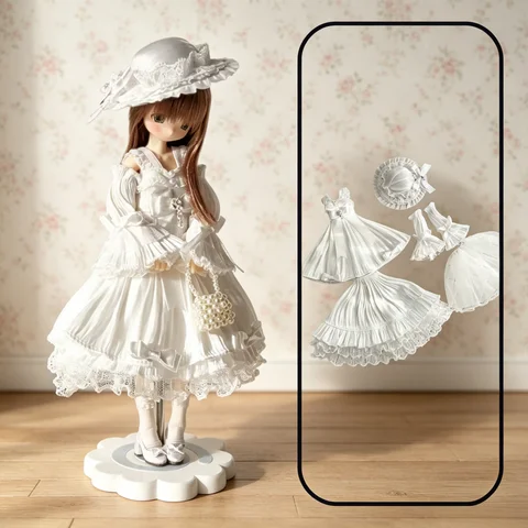 Платье для куклы Blythe в стиле Лолита