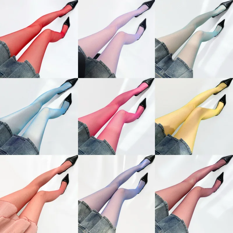 Ultra Thin Sun Protection Sheer Tights Women Anti Run Concealer Skin Beautifying Natural Nude Pantyhose For Spring Summer Wear