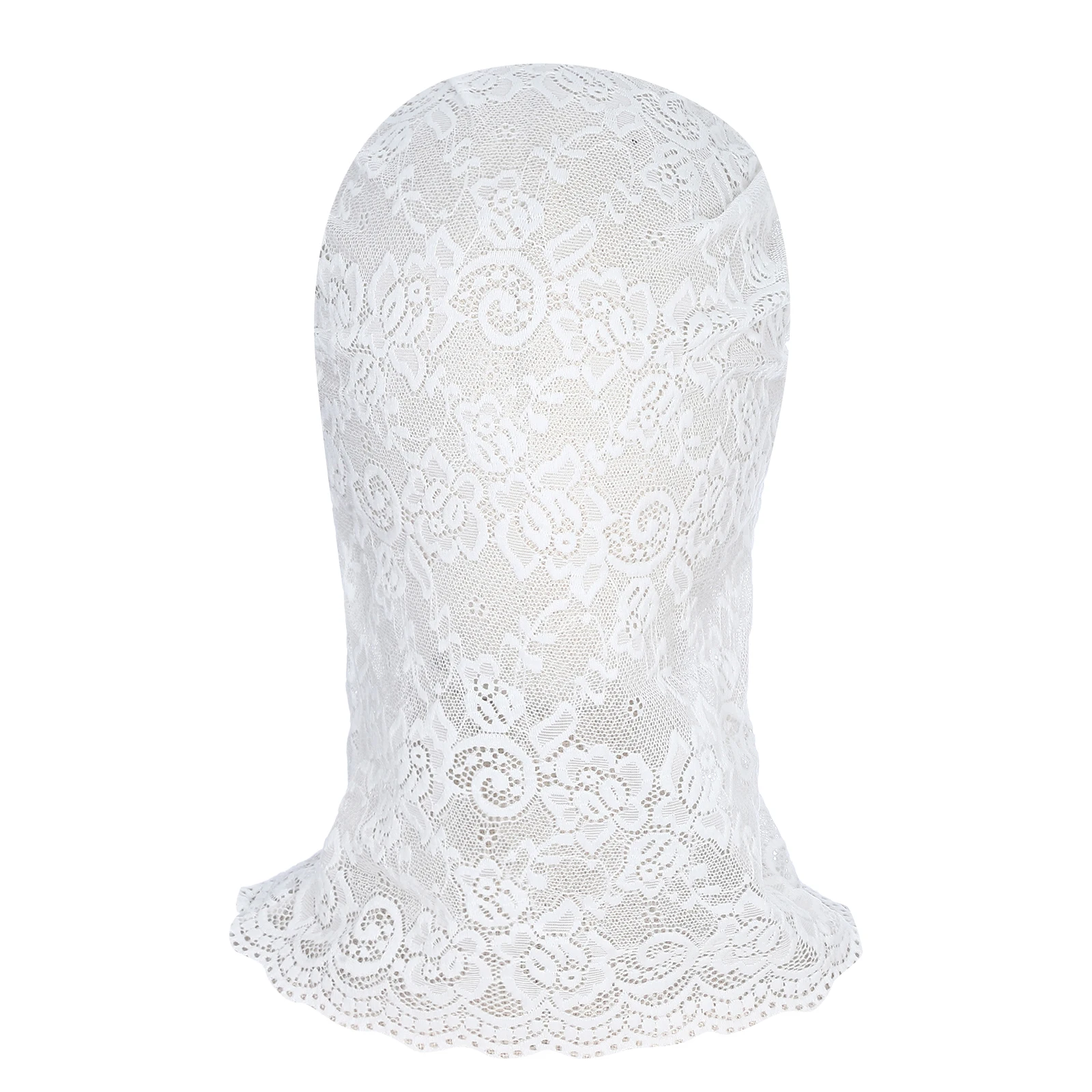 

Women Lace Mask Full Face Mask Masquerade Mask Breathble Hollow Out See Through Lace Hood Cover Mask Performance Prop Party Mask