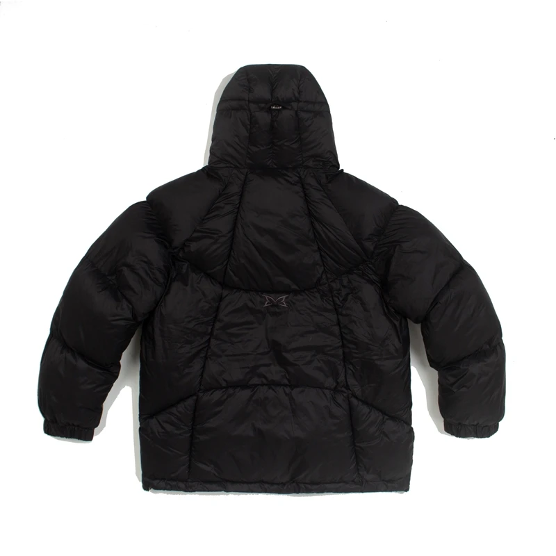 Black MERTRA Cotton-padded Coat Embroidered Label Zipper Hooded Jacket Men Women High Quality Loose Winter Keep Warm Parker Coat