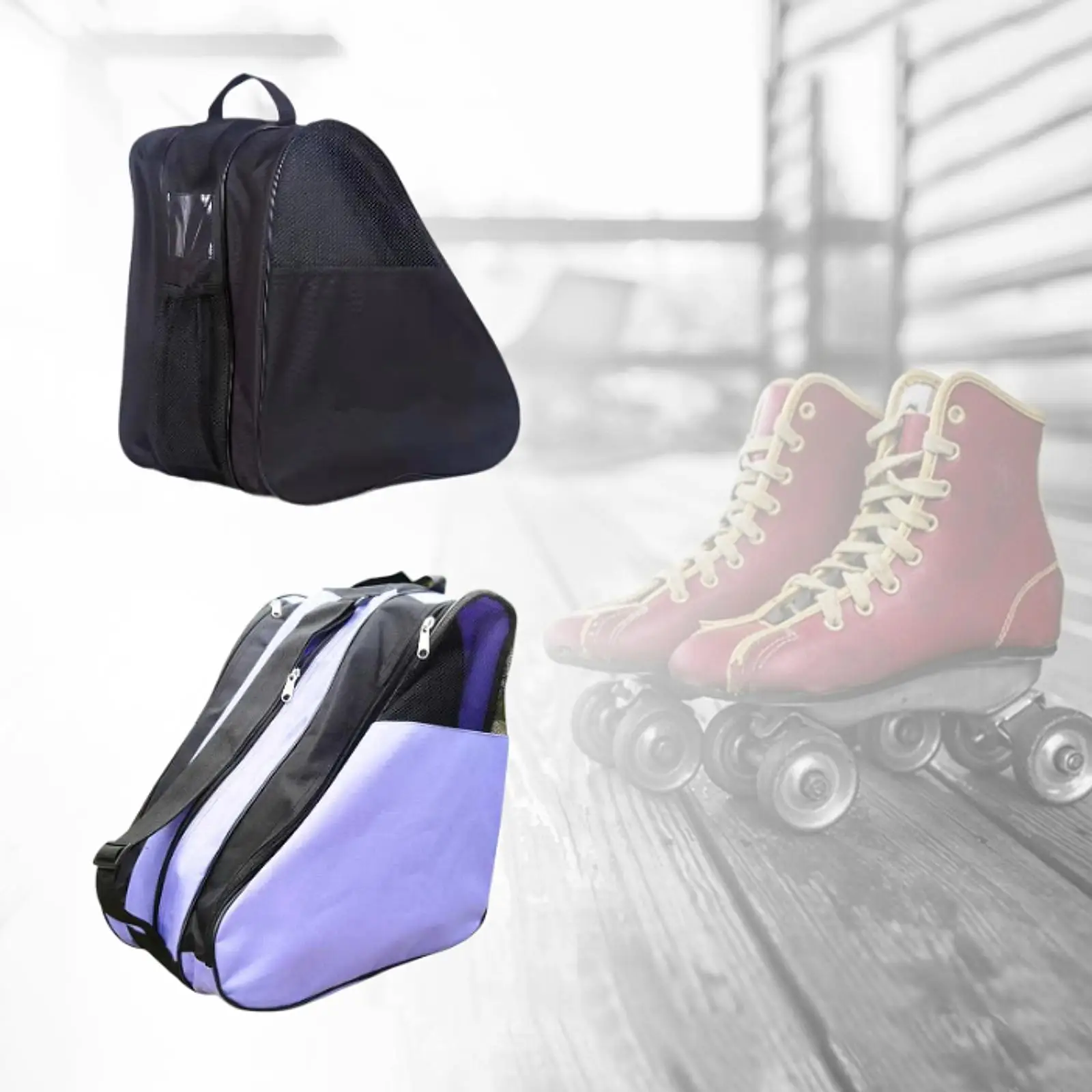 

Сумка для роликовых коньков, дышащая сумка для хранения обуви, аксессуары для катания на коньках, колено