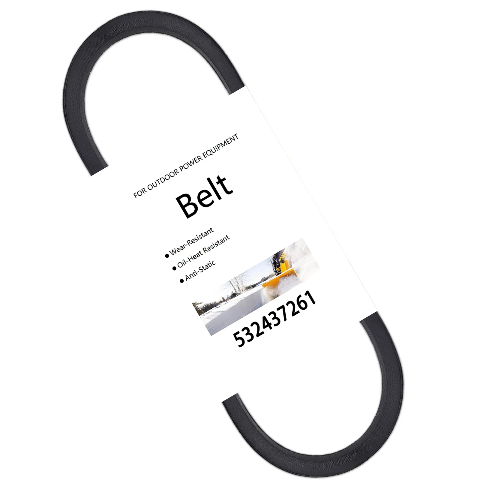 

532437261 Ремень привода шнека 1/2 x 35 дюймов для снегоочистителя Husqvarna Poulan