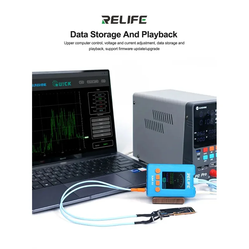 RELIFE XA4 Pro Power Boot Cable for iPhone 8G-16PM 2 Inch Display with Data Detection for Mobile Phone Repair Motherboard Test