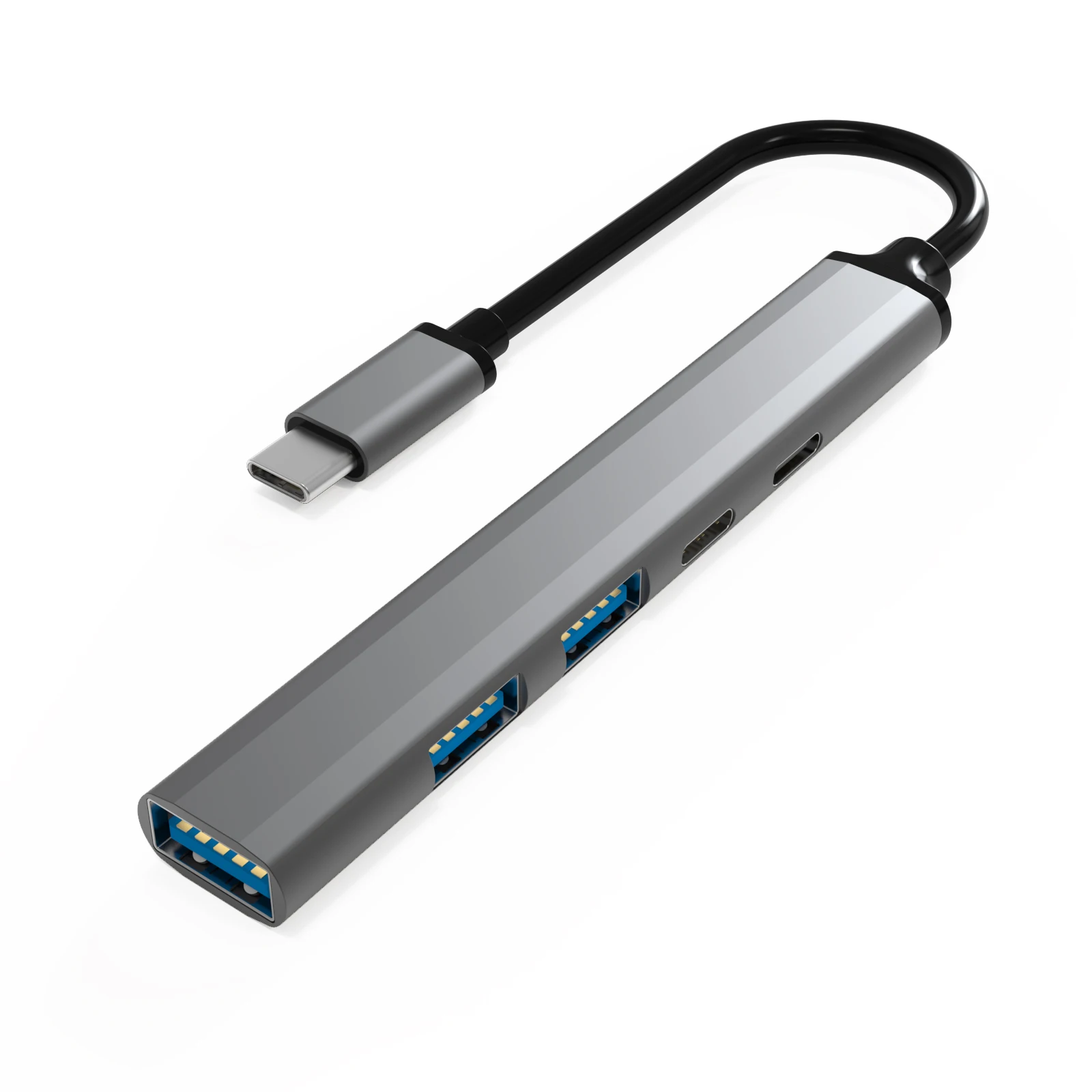 USB C Hub Docking Station 5 in 1 Type-C to USB2.0 PD60W USB C Data*2 USB3.0 for MacBookPro M1 M2 Xiaomi Notebook