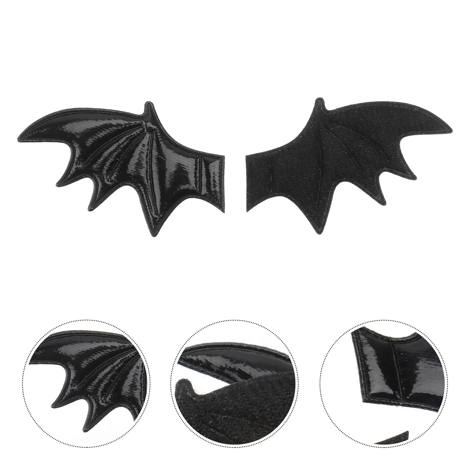 

Bat Wings Accessories DIY Headdress Black Shoes Clothes naments Hairpin Halloween Party Supplies