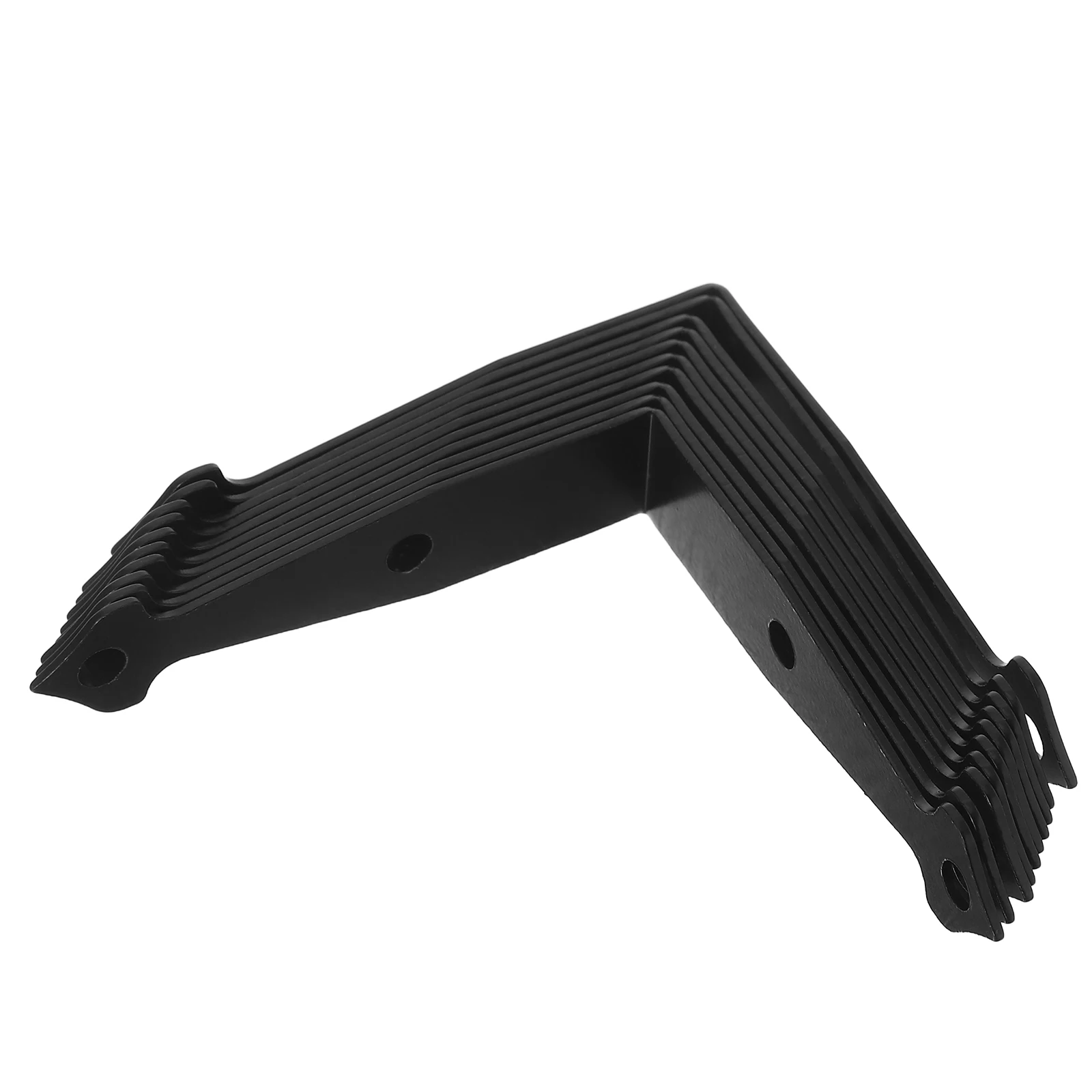 10 قطعة بين قوسين الزاوية الثقيلة L-شكل دعامات زاوية معدنية للأثاث خزانة رف خشبية دعم 90 درجة الزاوية اليمنى #1