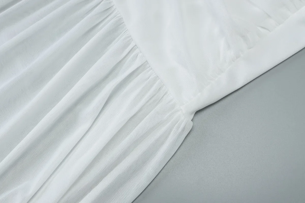 Frauen Sexy Sheer Mesh Patchwork Geraffte Bodycon Maxi Party Kleid Tiefem V-ausschnitt Spaghetti-trägern Backless Urlaub Strand Lange Robe