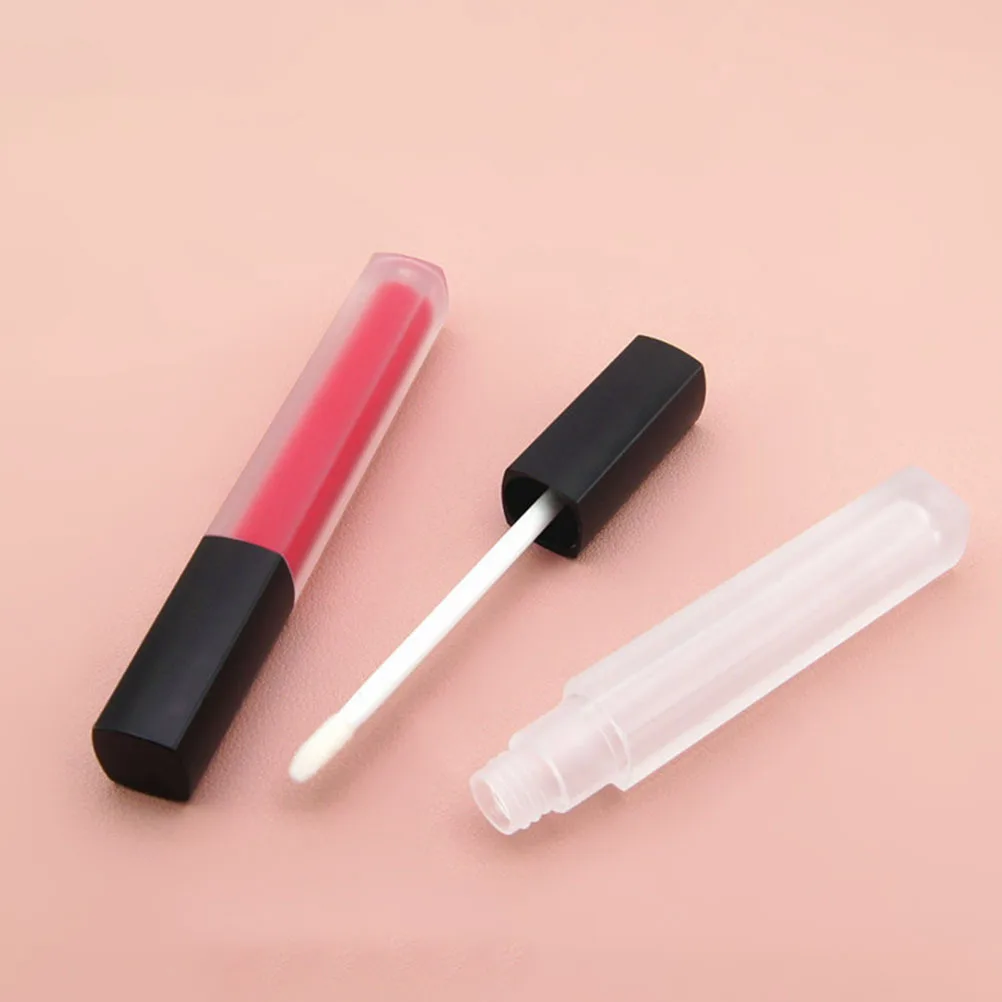 10 قطع من أنبوب ملمع الشفاه الفارغ المحمول زجاجات بلسم الشفاه المربعة خفيفة الوزن حاوية أحمر الشفاه DIY زجاجة أحمر الشفاه للسفر #1