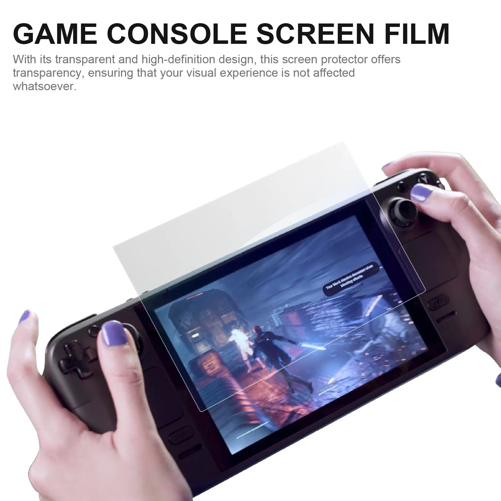 

2Pcs Game Console Tempered Glass Screen Protector 7 Inch High Definition Anti Scratch Console Screen Film Cover