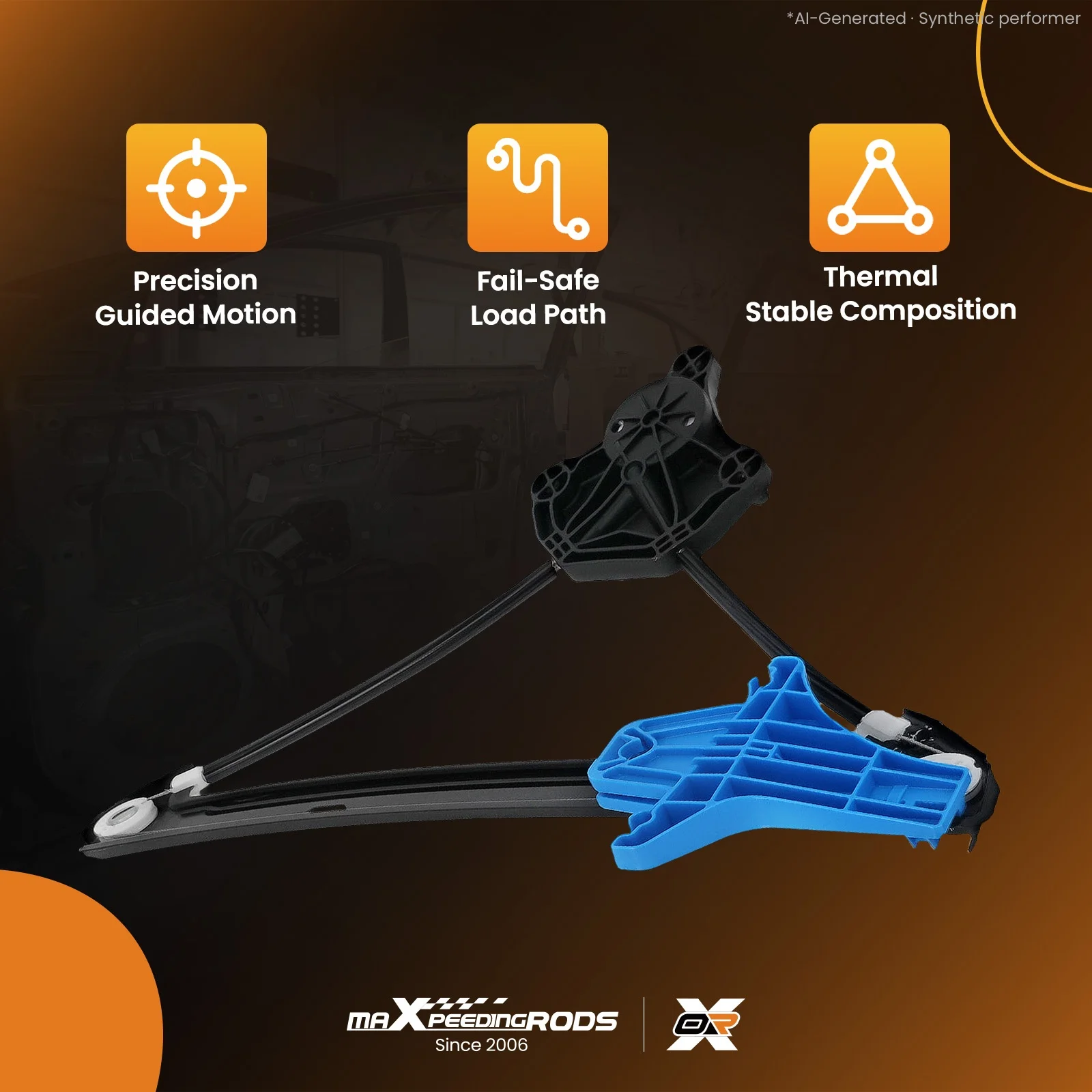 Rear Window Regulator Right  Driver Side for VW Golf VII MK7 Estate 2013-21