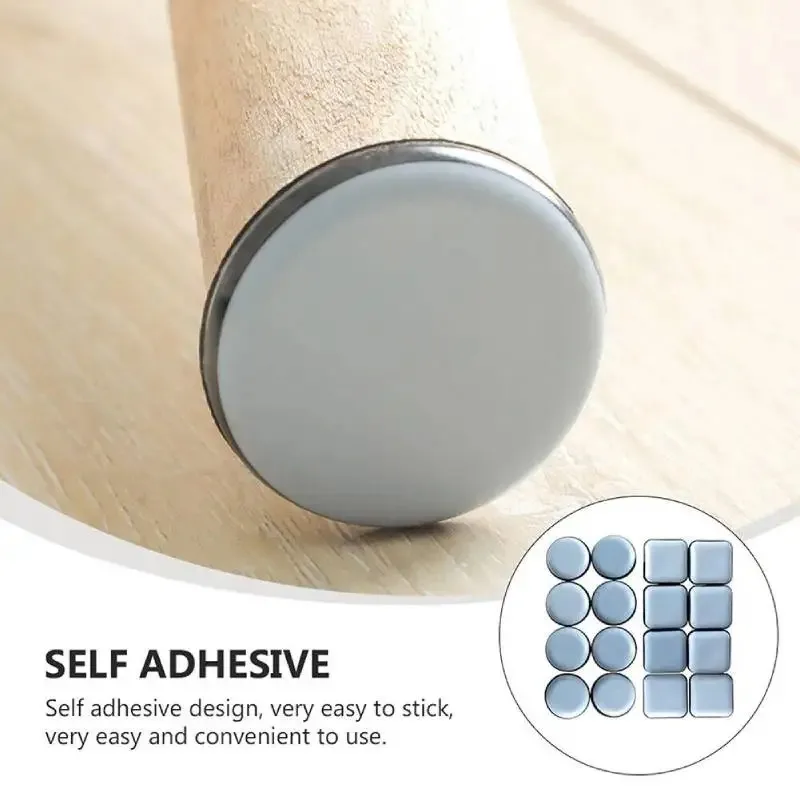 Self-Adhesive Furniture Glides Stick-on Chair Leg Slider Bumper Pad for Floor Protection Compatible with Carpet And Hardwood