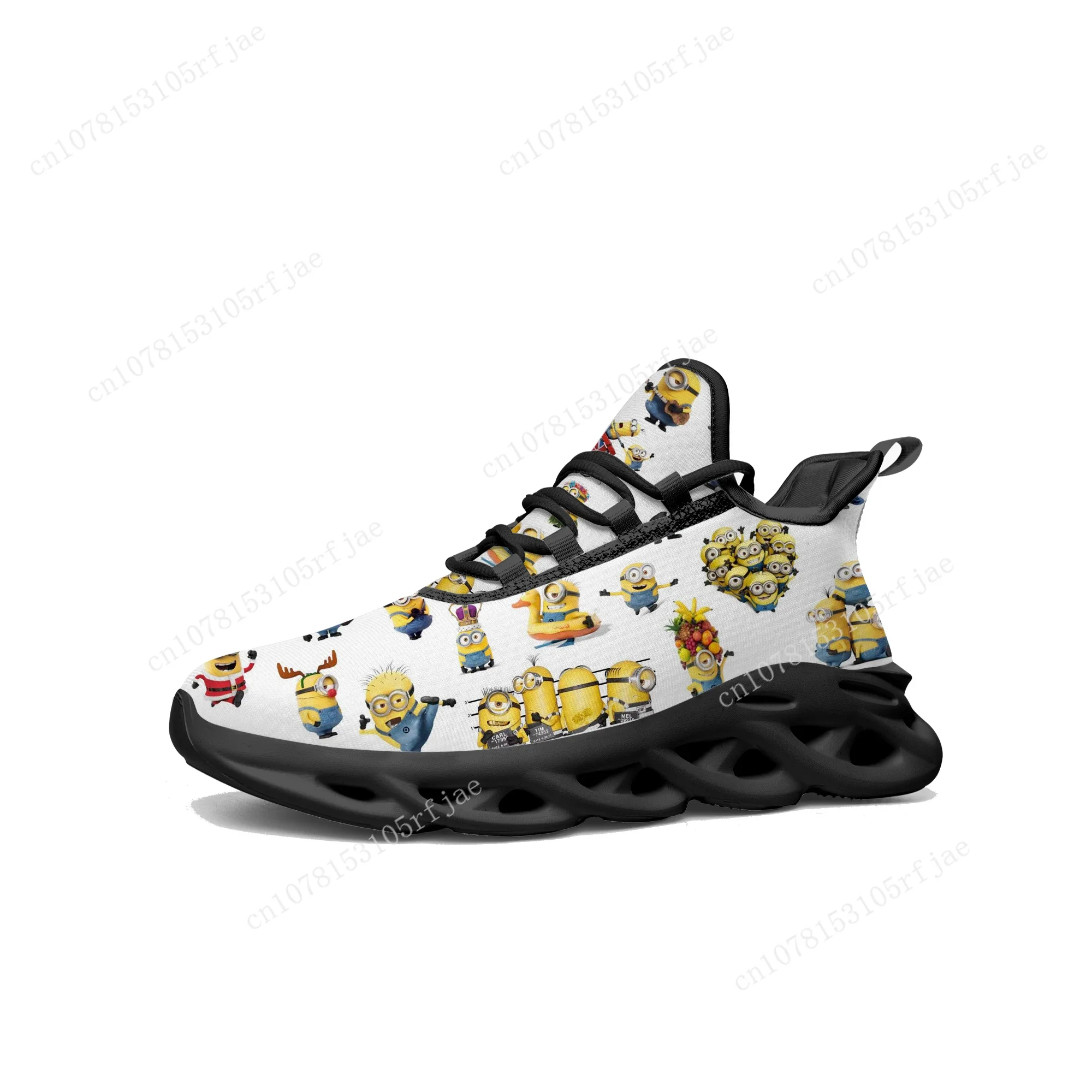 Kevin Stewart Bob Flats Sneakers Little Yellow Man Cartoon Men Women Sports Running Shoes High Quality Tailor Made Lace Up Shoes