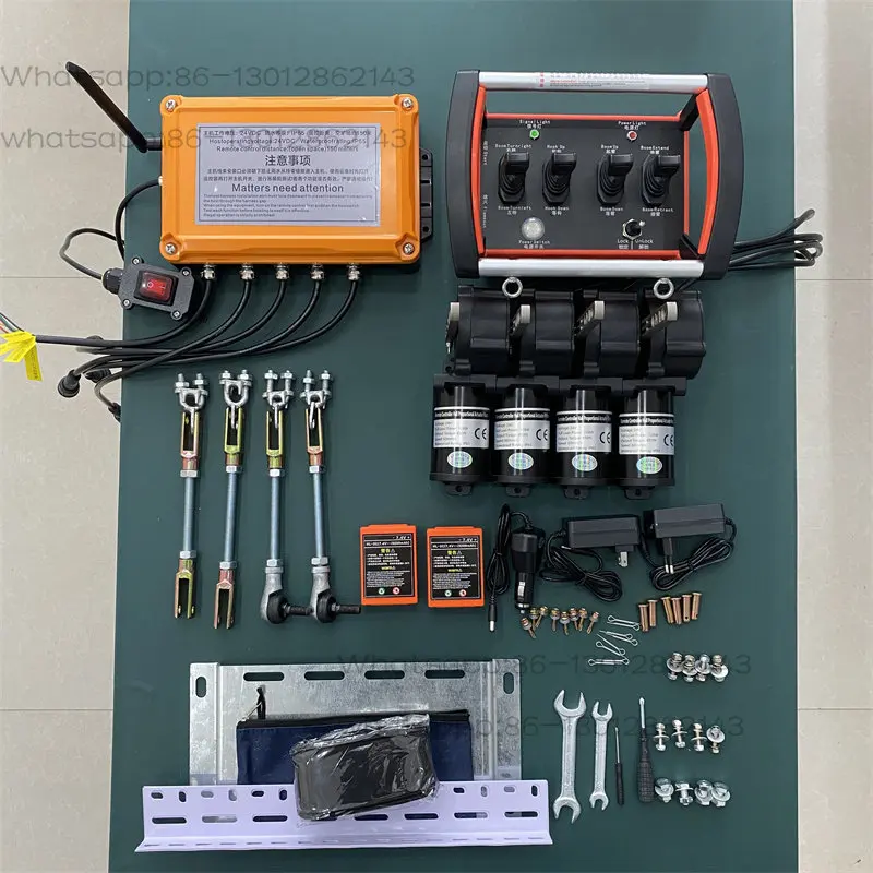 Wireless Remote Control Car Crane Folding Arm Crane Drilling Rig Wireless Proportional Crane Remote Control Hand-Integrated