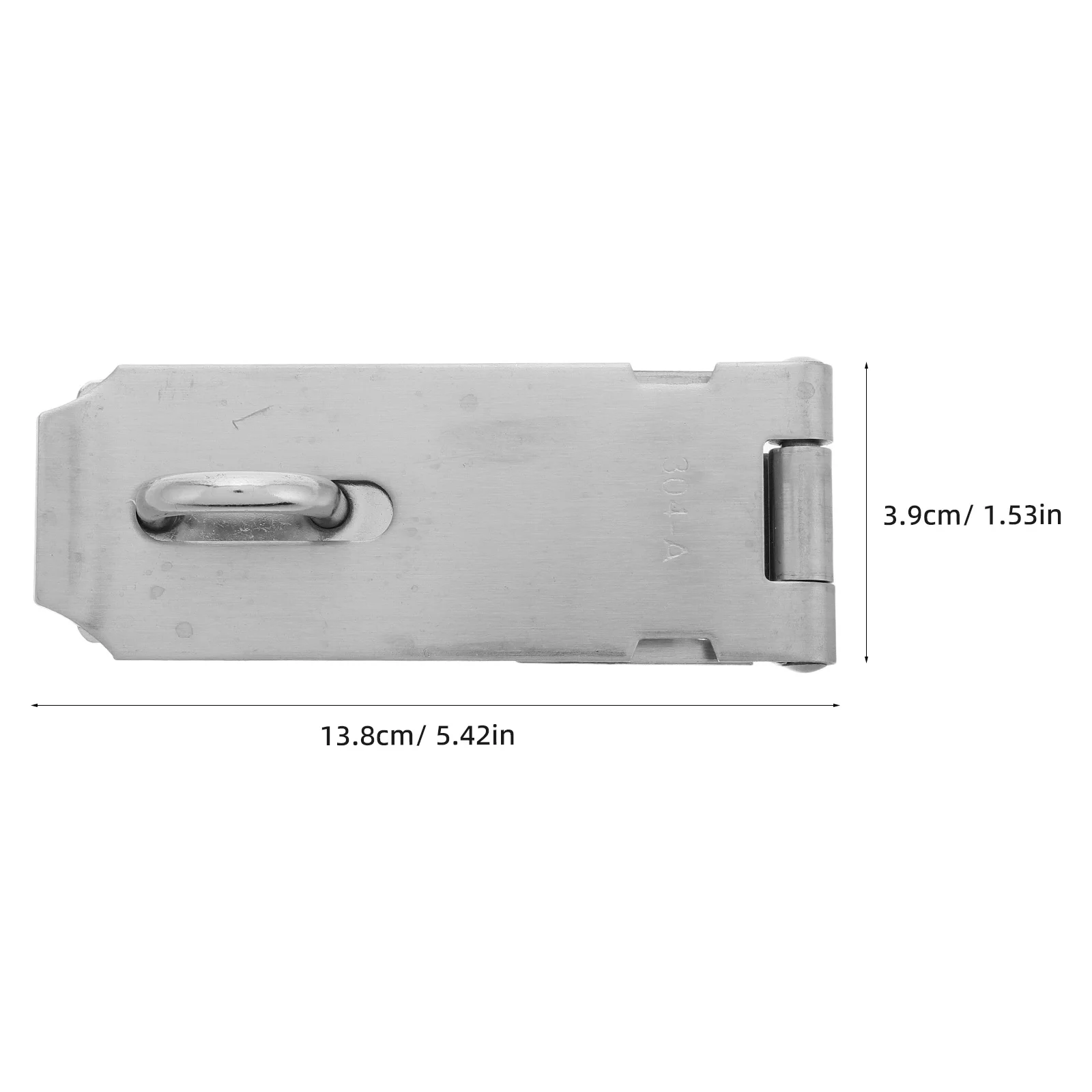 1 مجموعة 1 مجموعة الفولاذ المقاوم للصدأ غلق بمشبك قفل الثقيلة الباب المشبك الموسعة لبوابة سقيفة الأمن مكافحة سرقة مزلاج مع المسمار #6