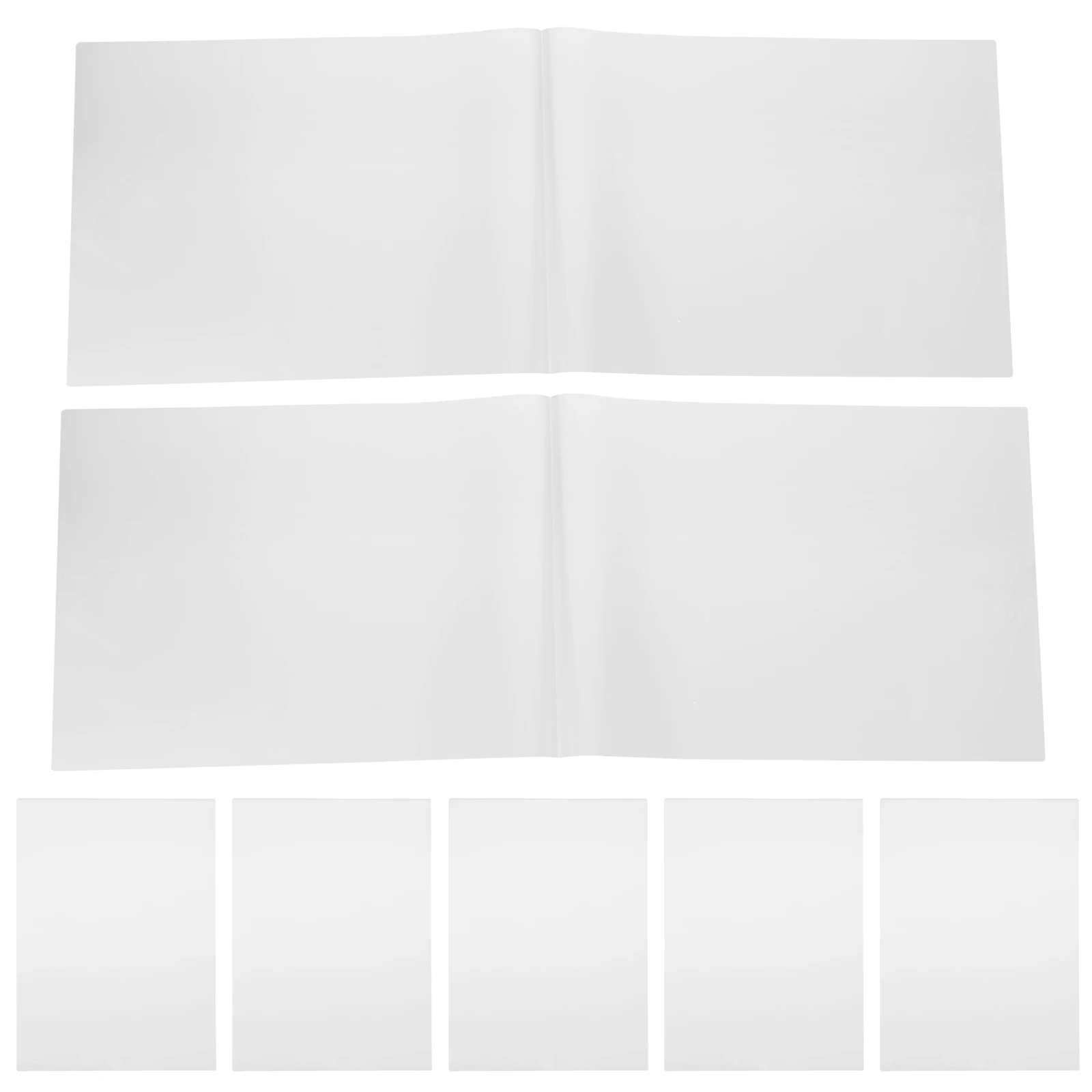 

100pcs A4 Thick Transparent Waterproof Laminating Film for Documents Protection Plastic Sheets Matte Clear Practical Solution