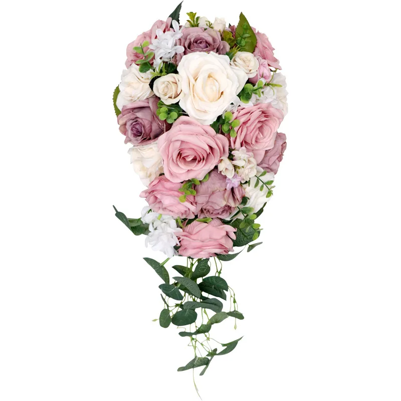 

ZML simulation bridal bouquet western wedding flower wedding photo props