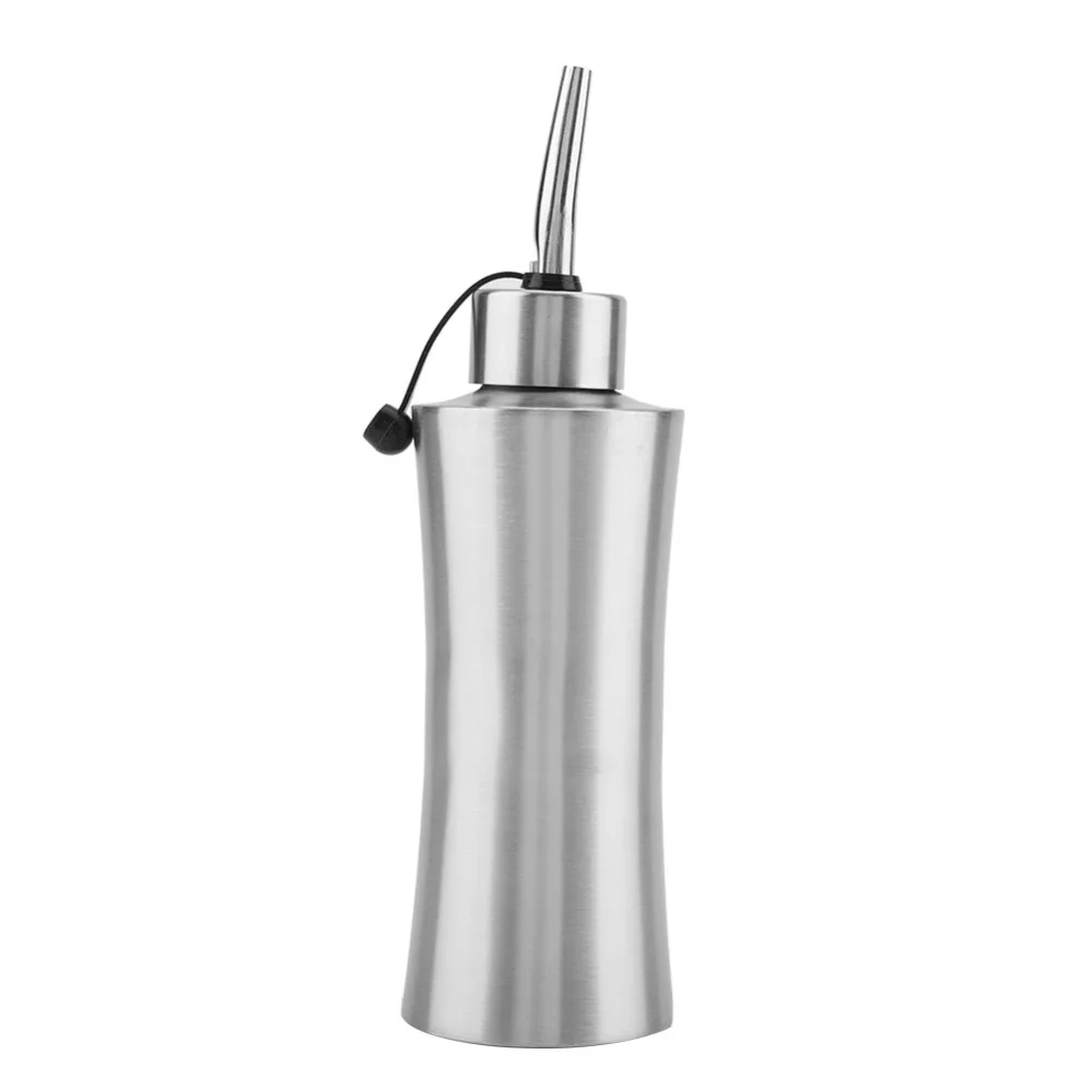 Practical 304 Stainless Steel Oil Dispenser Bottle 250ml/550ml Olive Oil Dispenser Oil Storage Container Kitchen Use