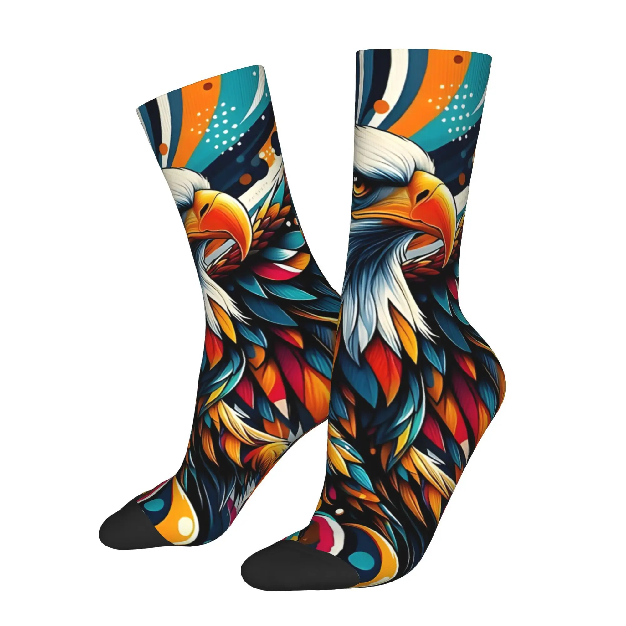

Strong And Brave Eagle Men Socks Cycling Novelty Spring Summer Autumn Winter Stockings