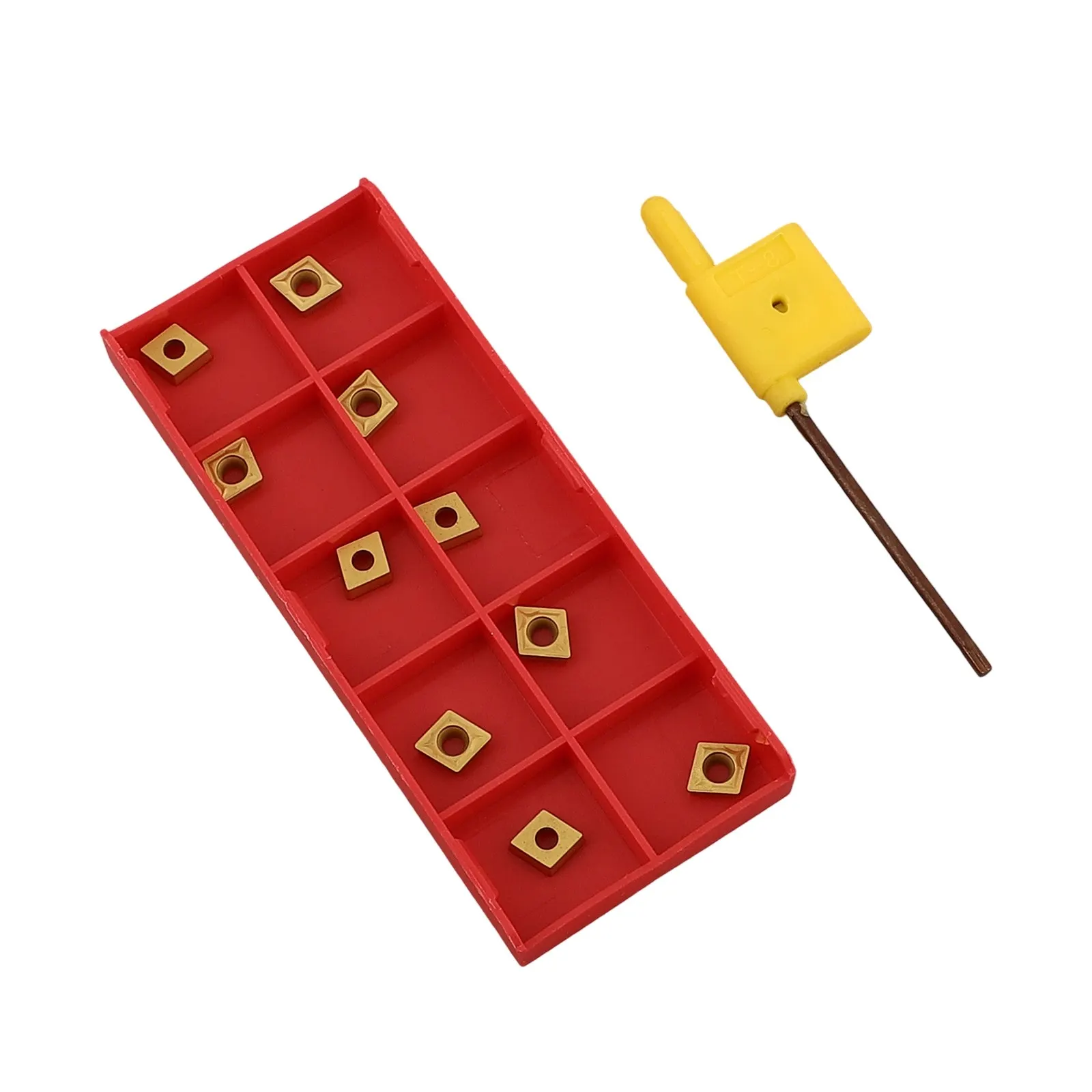 Durabilità di lunga durata SCLCR1212H06 Portautensili per tornitura + 10 pezzi CCMT 060204   Strumento per inserti HM VP15TF Colore dorato