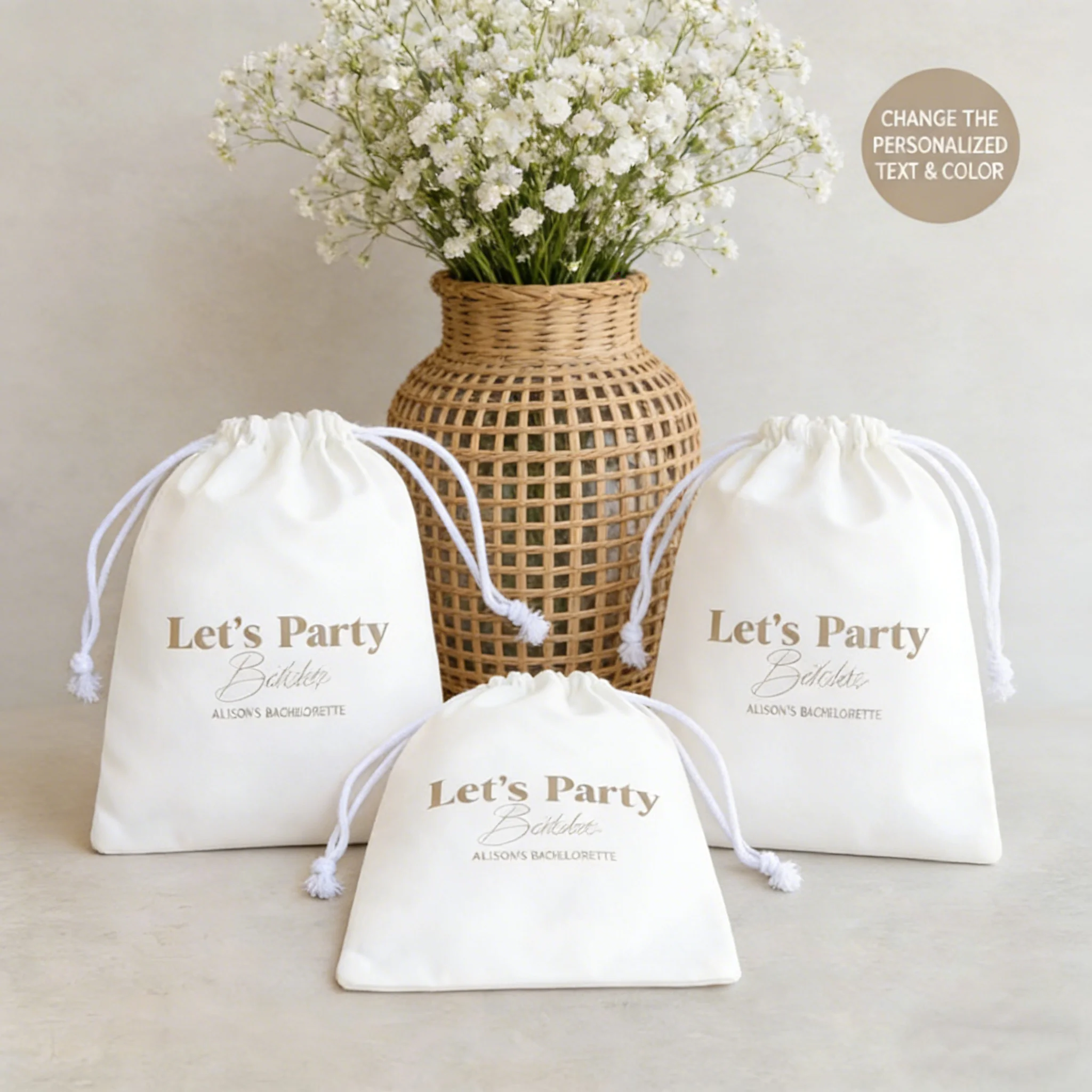 25 Pcs Personalized Bachelorette Hangover Kit Bag, Custom Recovery Pouch for Bride Tribe Party Favor