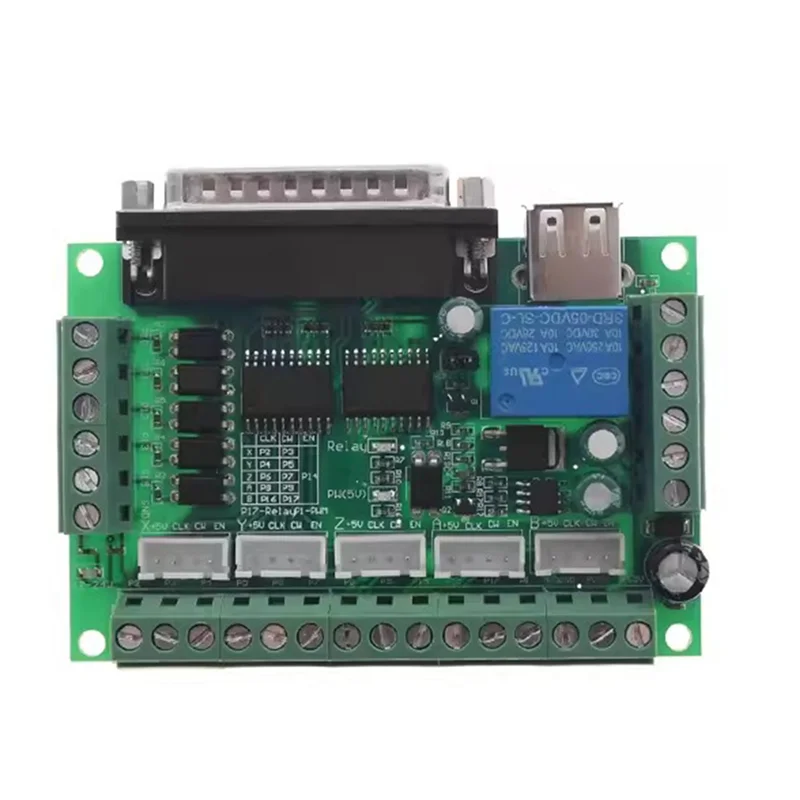 AF95-MACH3 Engraving Machine 5 Axis CNC Breakout Board With Optical Coupler For Stepper Motor Drive Controller