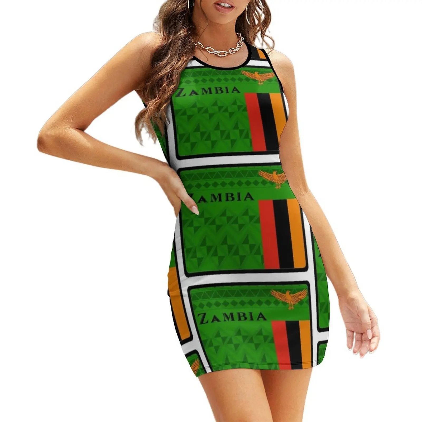 

FOR ZAMBIA Sleeveless Sundress Party dresses for women Summer women's clothing Beachwear evening dresses luxury 2025