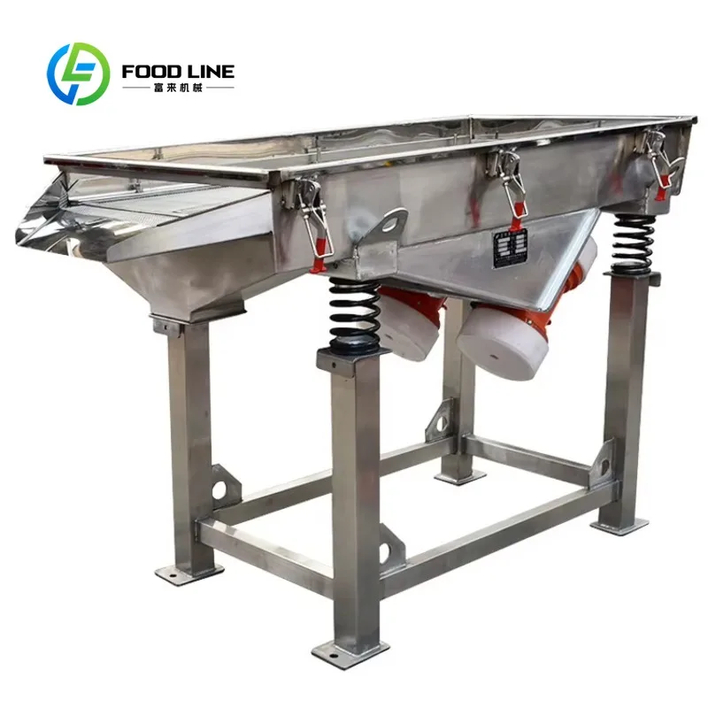 Customized linear vibrating sieve rectangular screener 0.2-10mm mesh stainless carbon steel optional for particle grading
