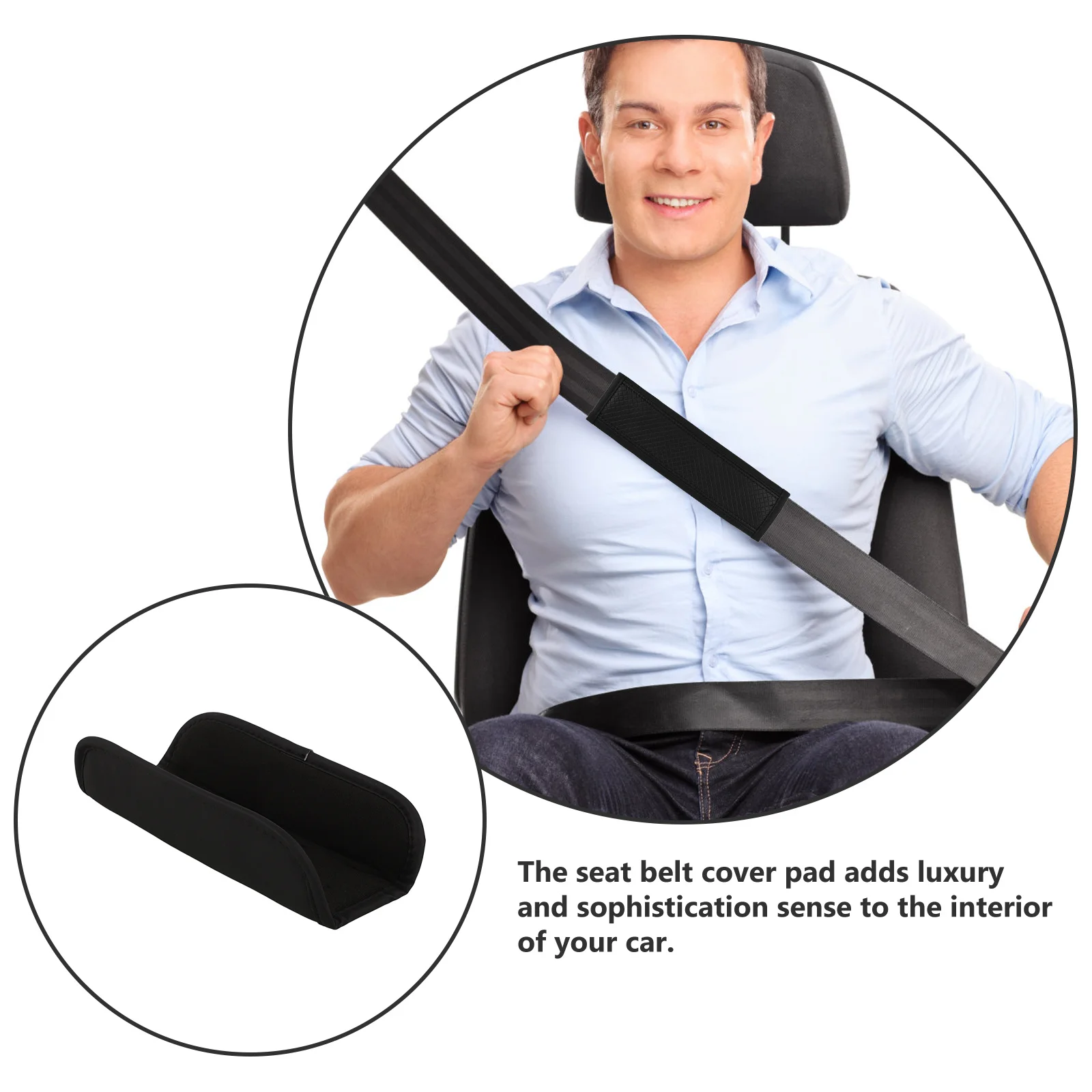 

Car Shoulder Pad Cover PU Breathable Comfortable Stylish Interior Protection Pads Cover Pad Car Covers