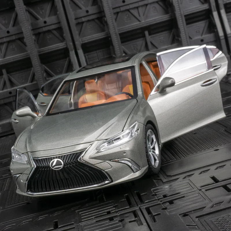 Puertas de modelo de coche de aleación Lexus ES300H 1:24 y capó de motor, el maletero se puede abrir adecuado para colección y se puede dar como regalo