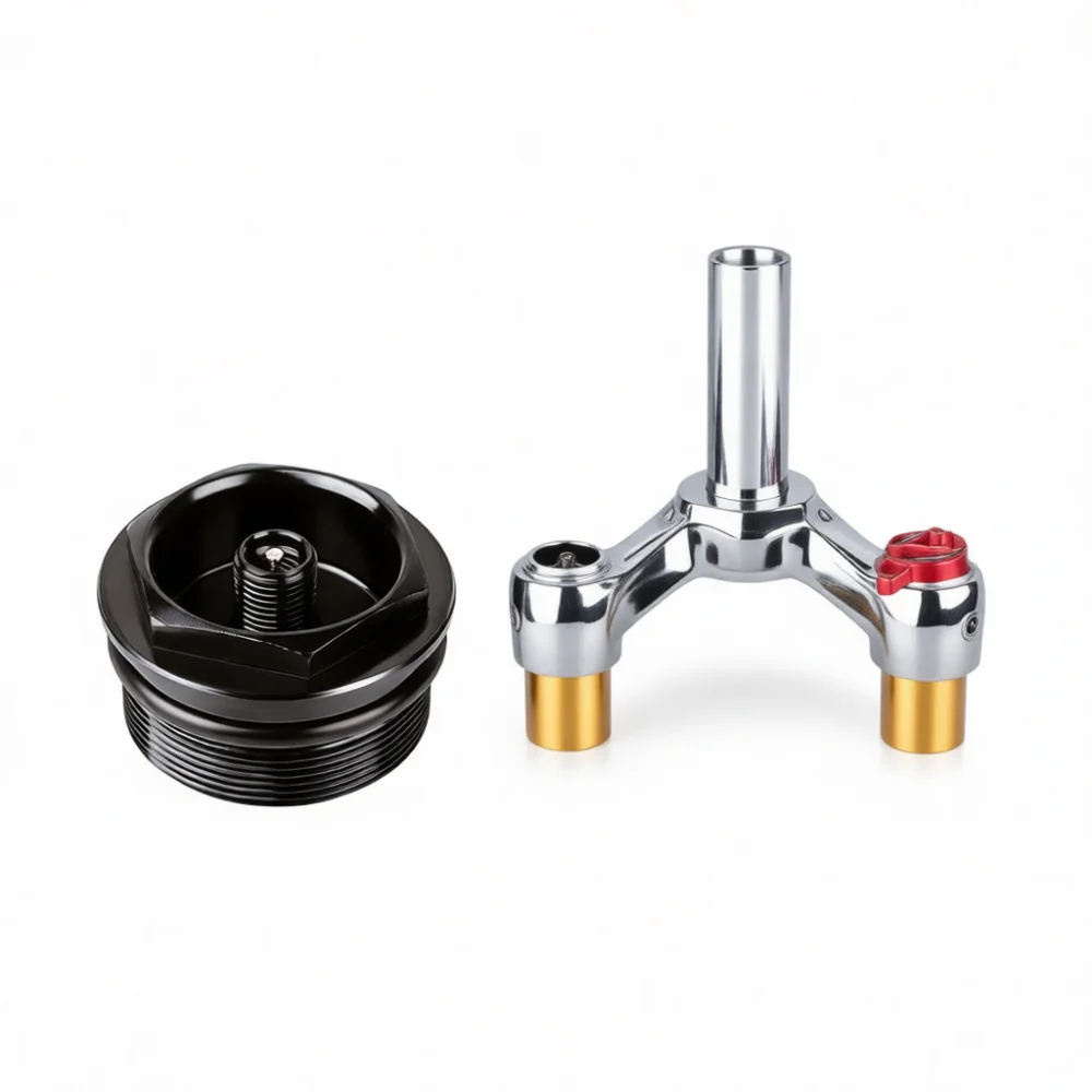 Aluminium Alloy Bike Suspension Fork Air Valve Nut For Bolany MTB Cycling Repair Spare Parts Double O Ring Seal Cap 31mm 1.0P