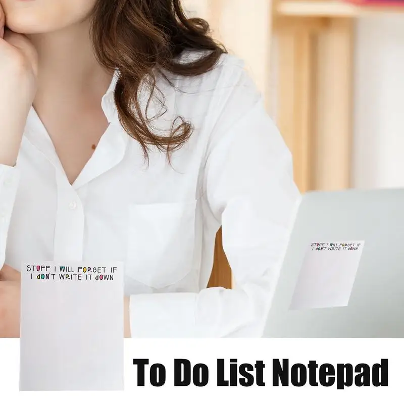 Diário Para Fazer Lista Notepad, Memo Writing Pad para Horário de Trabalho, Grocery Lists Lembretes Taxas, 50 Folhas