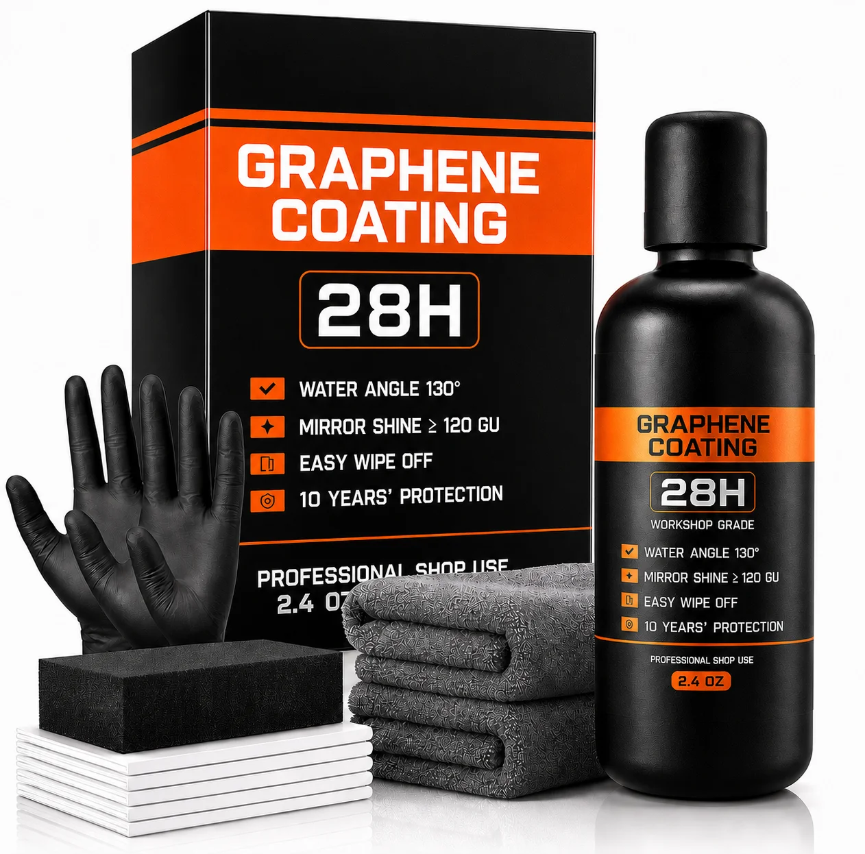 Advanced Nano Graphene Ceramic Coating 70ml UV Technology Extremely Hydrophobic Car Ceramic Coating Kit for Auto Detailing