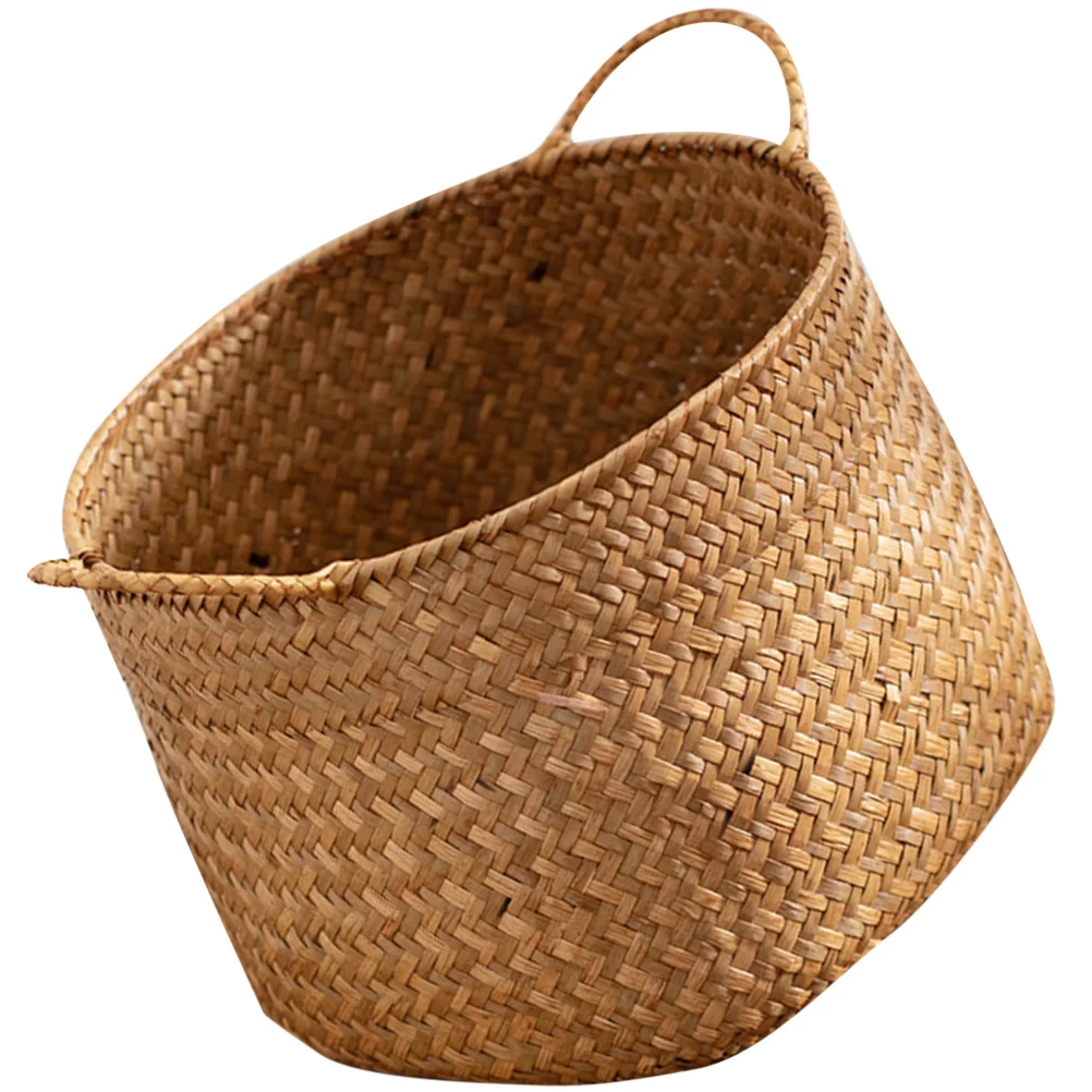 

Seagrass Basket Woven Plant Pot Holder Desktop Flower Arrangement Basket Woven Basket seagrass baskets