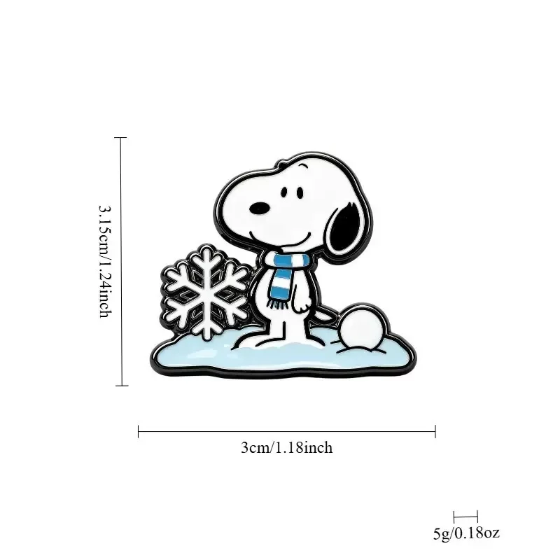10 Stück Weihnachts-Cartoon-Welpen-Anstecknadeln-Set, niedliche Hunde-Broschen für die Feiertage, dekorative Ansteckabzeichen für Kleidung und Accessoires – Detail 5