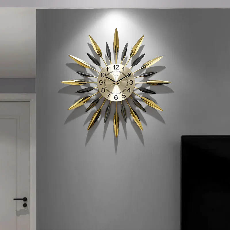 Vintage Creative Wall Watch Living Room Design Minimalist Aesthetic Wall Watch Nordic Fashion Orologio Da Parete Home Decoration
