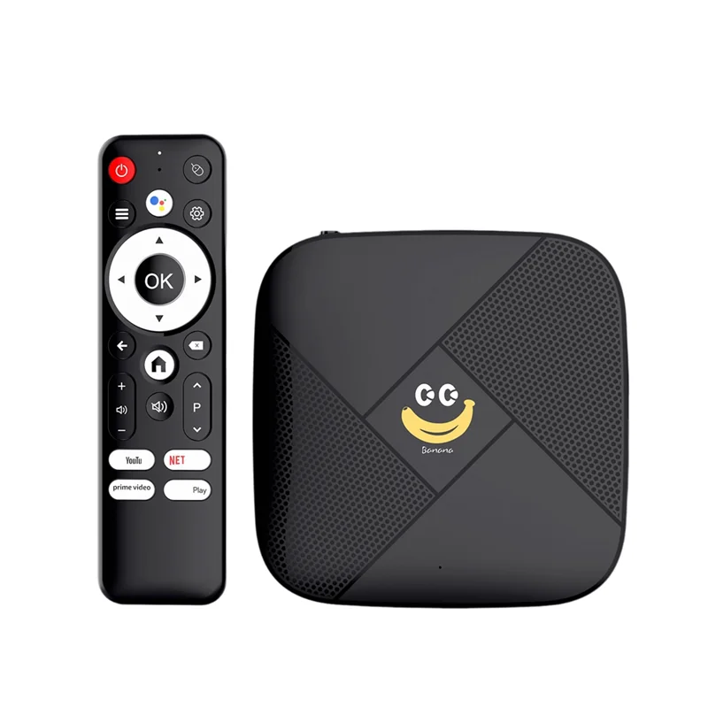 

Изысканный банановый телевизор X2 2 ГБ + 64 ГБ BT5.0 2,4G/5G Wi-Fi 4K UHD S905L3 Android 14 Smart TV Box Set-Top Box