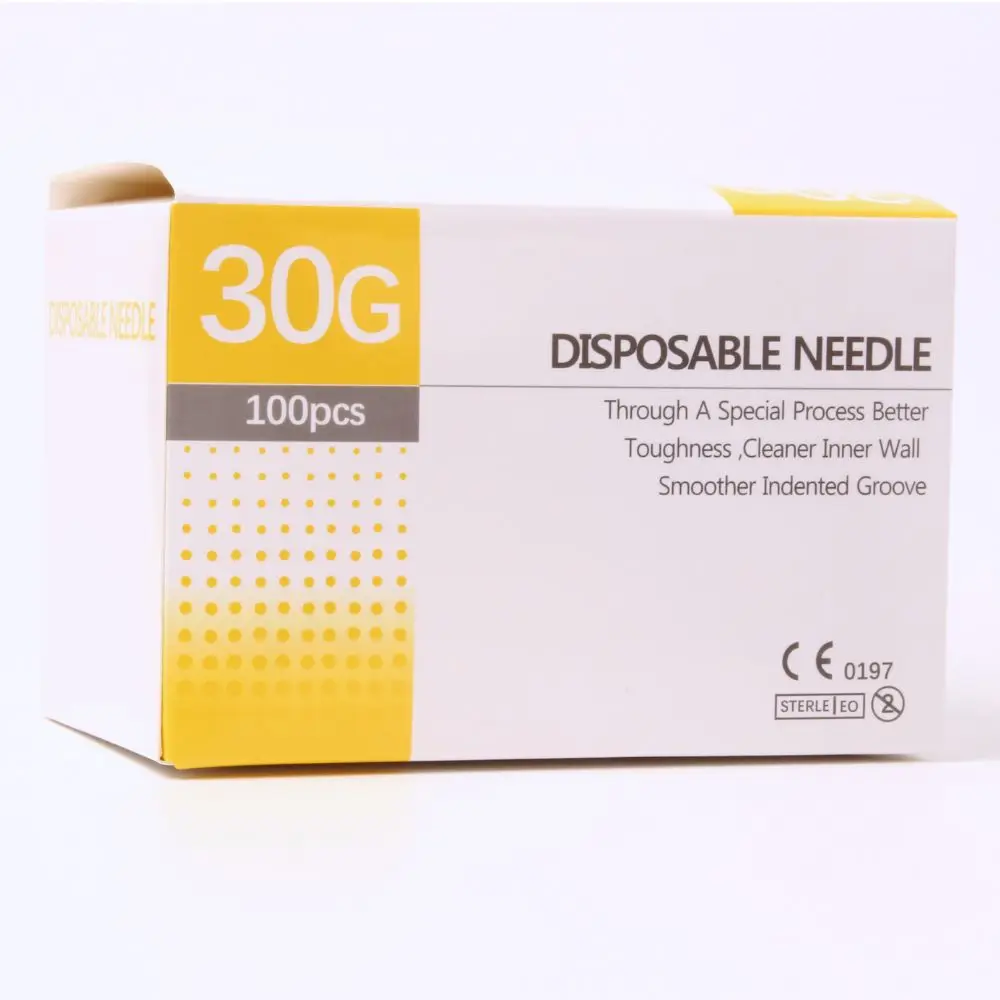 100PCS 30G 31G 32G 33G 34G 4/6/13mm 무통 바늘 아름다움 초극세 피어싱 바늘 피하 필러 바늘