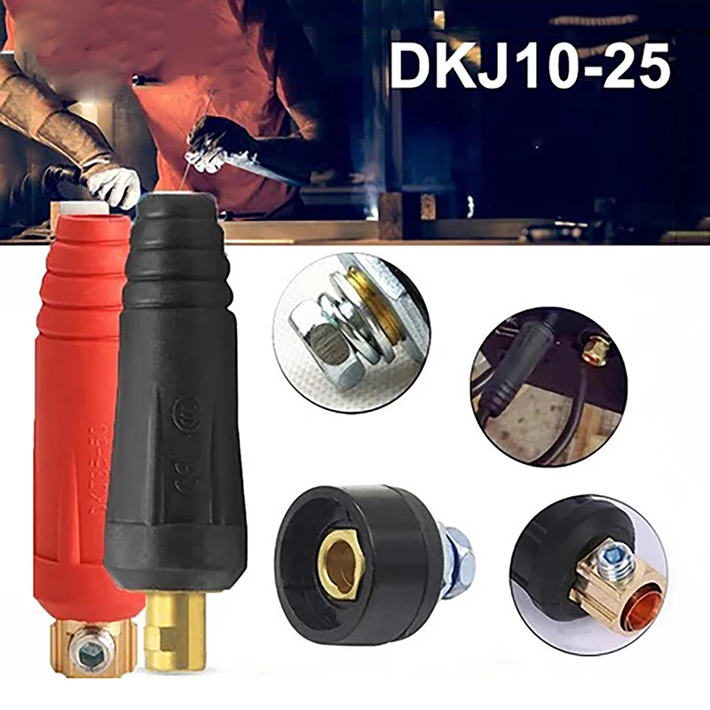 Exceptional Quick Fitting DKJ10-25 Cable Connector for European Welding Machines