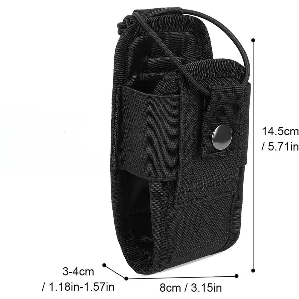 Tactical Walkie-Talkie Bag Radio Case Intercom Universal Pouch for Duty Belt Radio Holster Tactical Hunting Camping Adventure