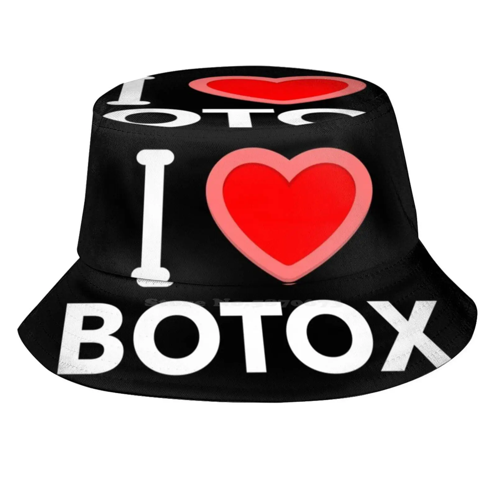 I Love Botox Sun Cap Fisherman Hat Bucket Hats Love Botox 50 Beauty Plastic Show Surgery Funny Aging Procedures Grey 100 Life